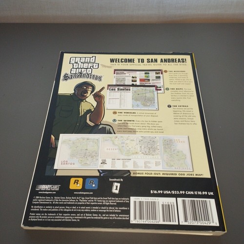 GTA San Andreas Official Strategy Guide Maps Included Good Condition - Picture 8 of 10
