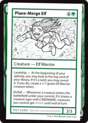 MTG - Plane-Merge Elf - Mystery Booster - NM, English Magic FLAT RATE SHIP
