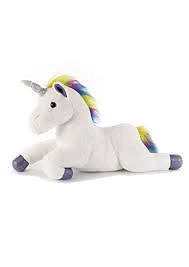 Wagner 9065 Peluche Unicorno Gigante 80 Cm – Bianco/Rosa, Morbido, Occhi Ricamati, Lavabile A Mano - 2