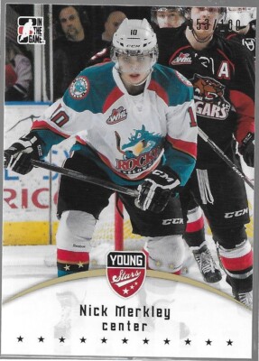 2014-15 Nick Merkley Leaf ITG CHL Draft Young Stars Gold /100