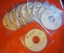 9x VERBATIM CD-R 80 MIN 700 MB 52x NUOVI CON CUSTODIA COMPACT DISC