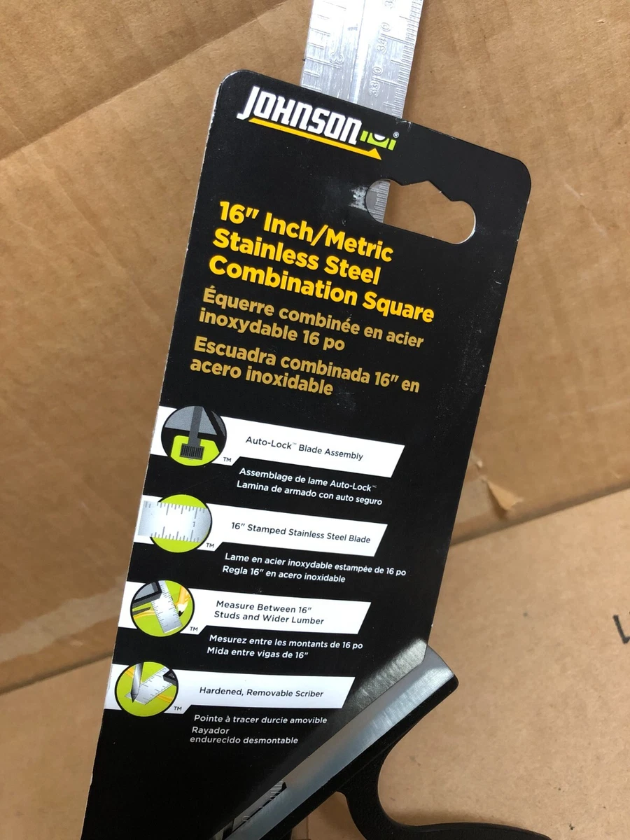 English And Metric Combination Square No 420EM Johnson Level