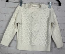 J.Crew Crewcuts Girls Cable-Knit Cotton Sweater Sz XS 4-6 GUC