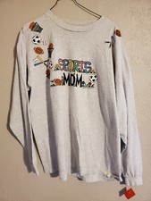 vickie melhart shirt sports mom 1999 long sleeve women's size XL MINT condition
