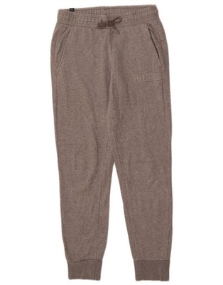 PUMA Womens Graphic Tracksuit Trousers Joggers UK 10 Small  Grey PV15