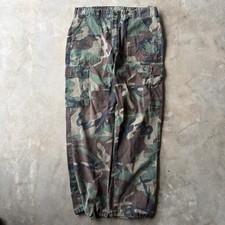 VINTAGE CAMO OG-107 MILITARY PANTS 36X31 COTTON WIDE LEG BAGGY LOOSE
