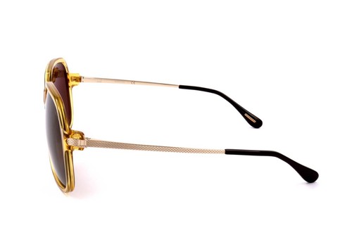 Dunhill SDH130 0760 SHINY TRANSPARENT HONEY 60/15/145 MAN Sunglasses - Picture 3 of 4