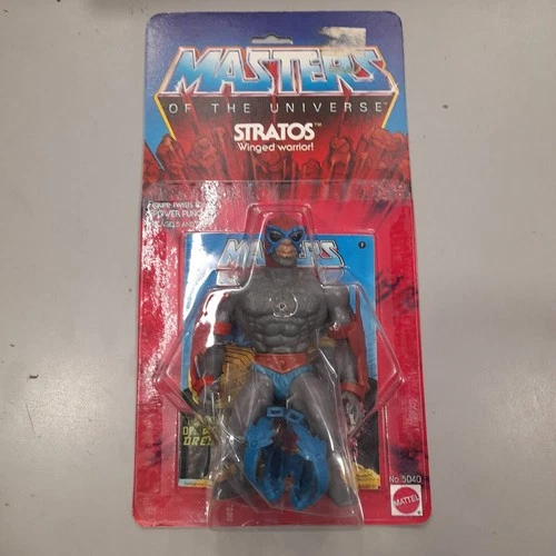 VINTAGE Stratos He-Man MOTU 8-back MOC 1982 MATTEL  RESEALED USED