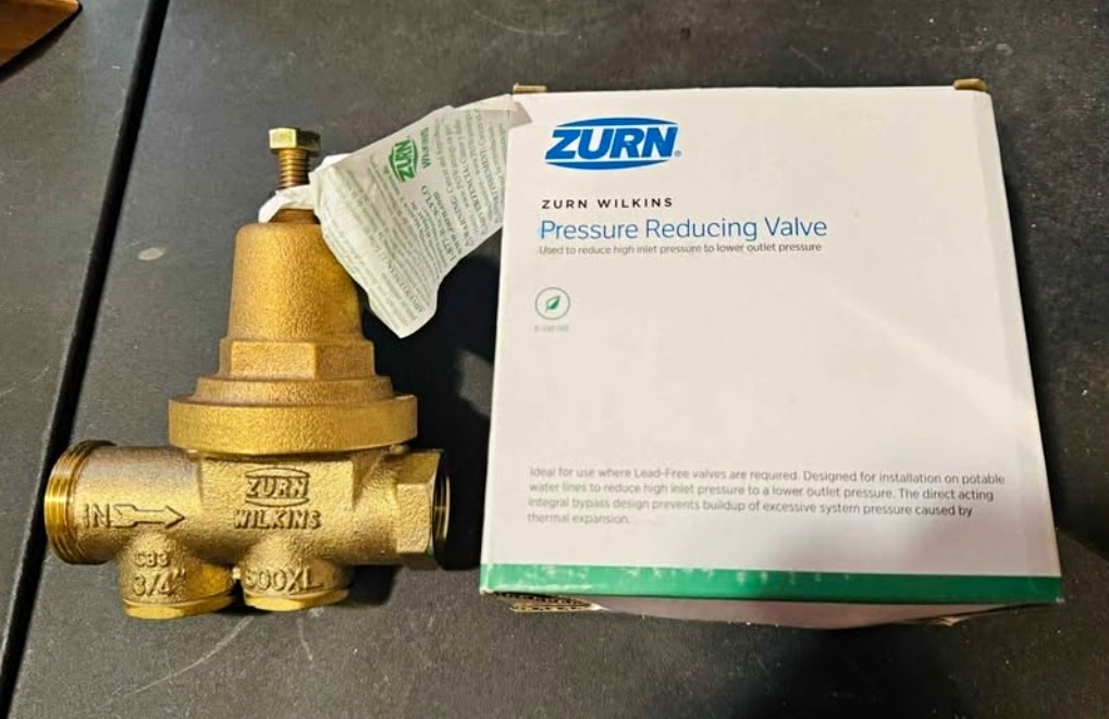 Zurn Wilkins 600XL 3/4in Brass Water Pressure Reducing Valve 25-75 PSI