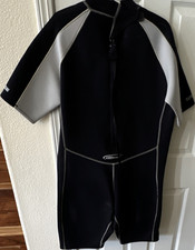 NeoSport Short Sleeve Wetsuit Black and Gray 3XL