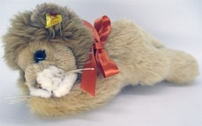 Steiff Leo Lion Cub 9" 280092 Plush Little Friend with Button Pre-owned Xclnt
