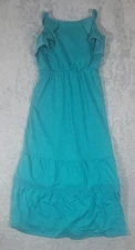 SO Womens Sundress Dress Size S 6-7 Teal Blue Preowned 