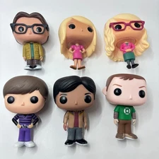 Funko Pop! Big Bang Theory Lot of 6 Leonard Penny Howard Raj Bernadette Sheldon+