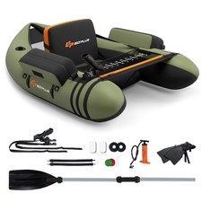 Inflatable Fishing Float Tube w/ Pump, Paddle...