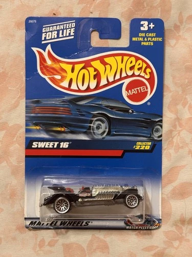 Vintage 2000 Hot Wheels Sweet 16 Black Metal Base