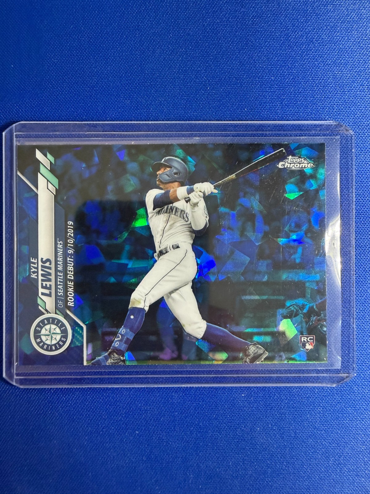 2020 Topps Chrome Sapphire Kyle Lewis #U-21 RC!