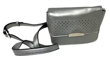 Jones New York JNY Signature Gemma Mini slate grey / silver metallic purse