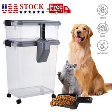 30Lbs. 11Lbs. Airtight Pet Food Container Dog  Cat Food Storage Bin with Scoop