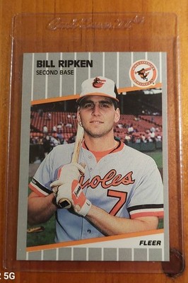 1989 FLEER BILLY RIPKEN BLACK BOX ERROR BASEBALL CARD - MINTY BALTIMORE 