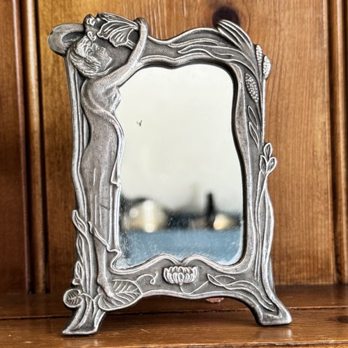 Vintage Art Nouveau Pewter