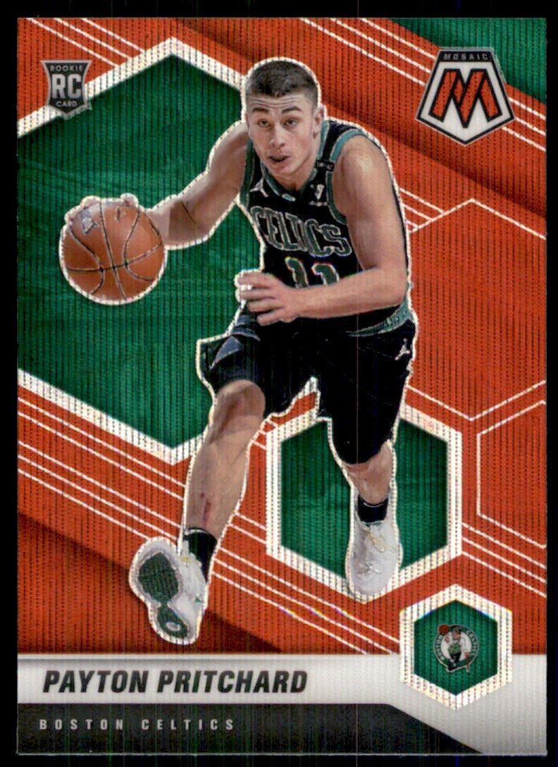 2020-21 Panini Mosaic Red Wave Payton Pritchard RC Boston Celtics #210