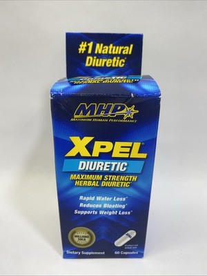 MHP Xpel Maximum Strength Herbal Diuretic, 60 capsules X5/27+ | Fast Water Loss