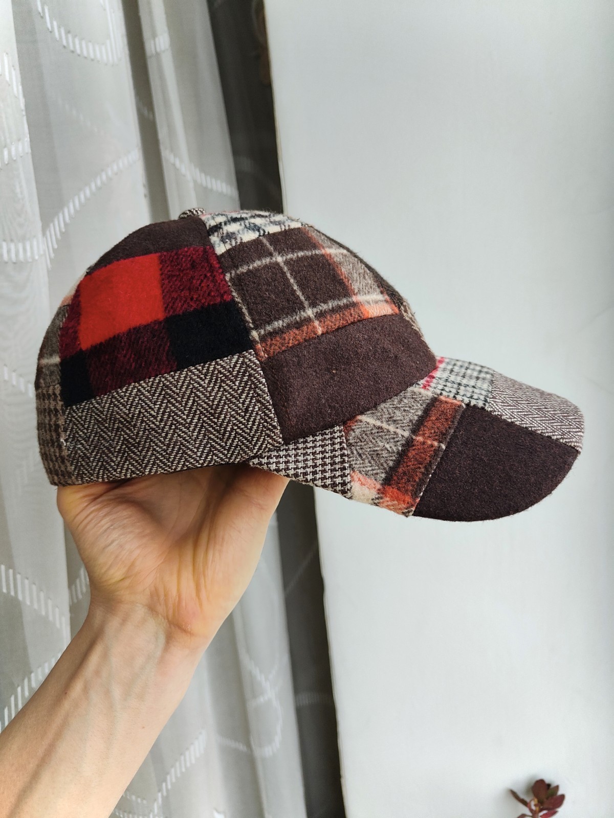 Hawkins Patchwork Baseball Cap Hat Wool Blend Mul… - image 2