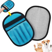 Pet Hair Removal Glove for Dogs Cats, Upgraded Reusable Magic Brush for Clothing