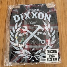 DIXXON Flannel Iron Maiden 50th Anniversary Est 1975 Trooper Sz L New In Hand
