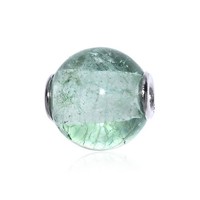 GrüNer Quarz Rhodium-Silber-AnhäNger
