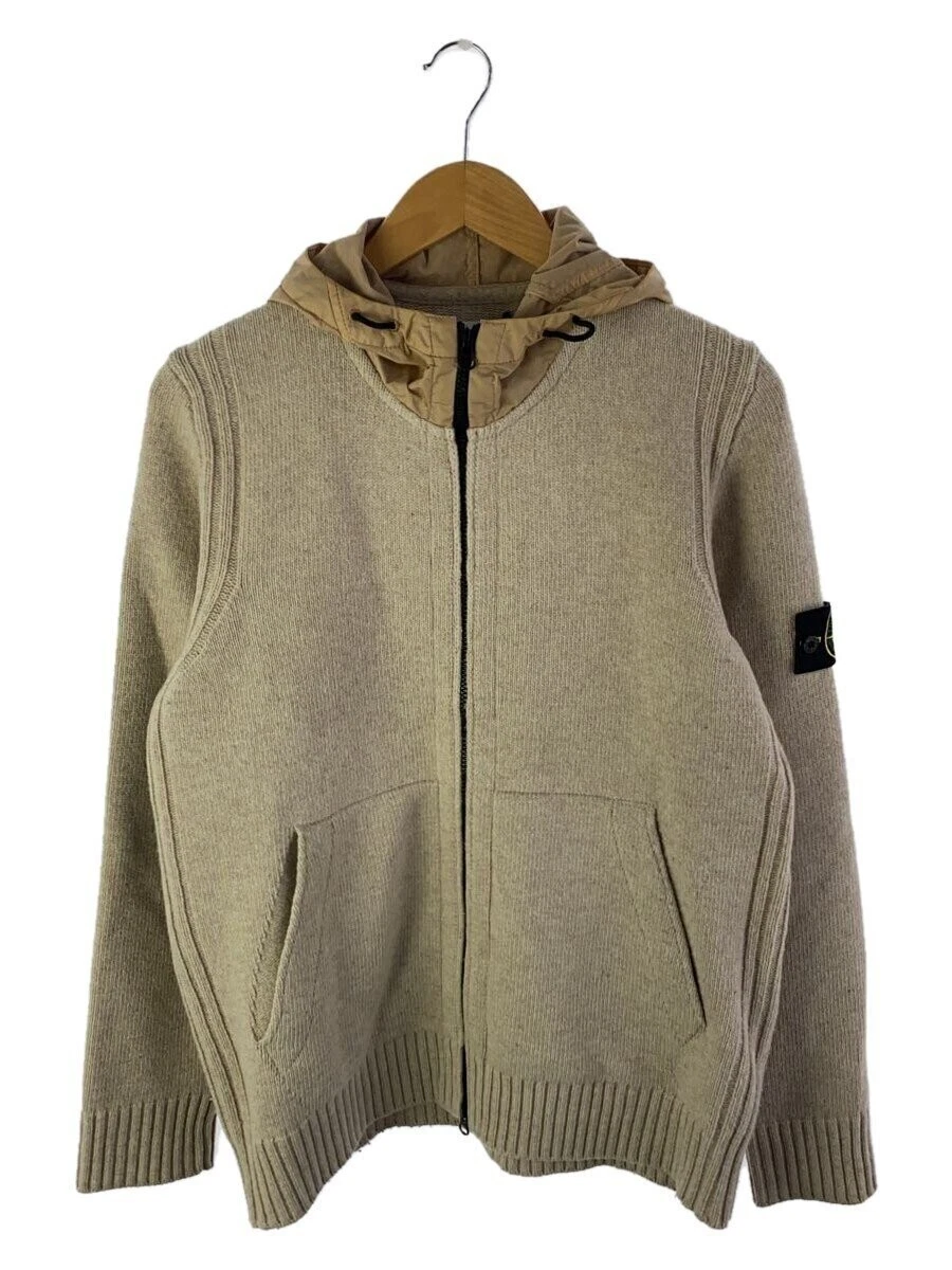 Stone Island Giacca di Lana Beige Grande L Design Tinta Unita #EG ADA
