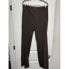 Banana Republic Women's Dark Brown Straight-Leg Dress Pants
