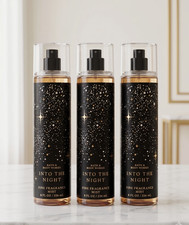 BULK SAVINGS Set of 3 Bath  Body Works INTO THE NIGHT Fine Fragrance Mist
