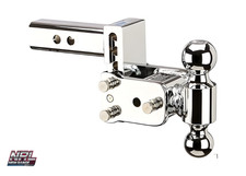 Bw Ts10033c Chrome Tow Stow 2-ball Hitch 3 Drop 3 Rise