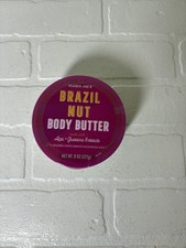 Trader Joe's Brazil Nut Body Butter 8 Oz Acai Guarana Salted Caramel Pistachio