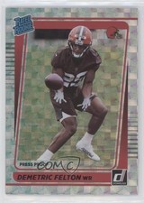 2021 Panini Donruss Rated Rookie Press Proof Hyper Demetric Felton #293 05gv