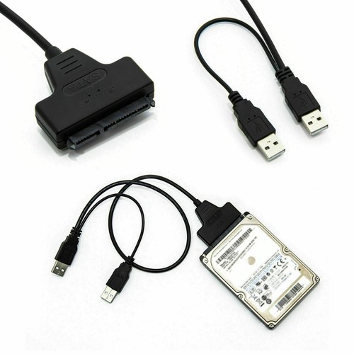 SATA 7 + 15 22 Pin na USB 2.0 Adapter Kabel do 2,5 HDD Laptop Dysk twardy - Zdjęcie 9 z 9