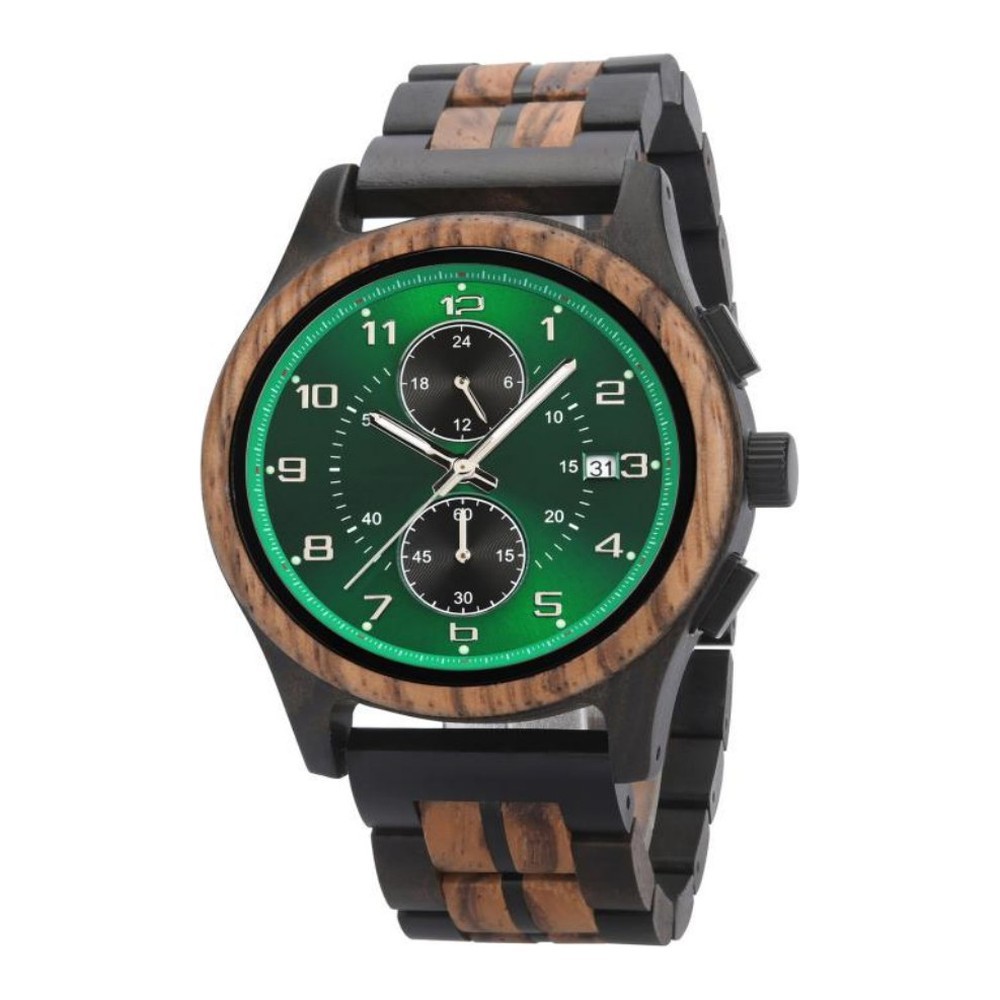 Richwood Men's Zebrawood - Handmade Wristwatch (GT161-7)