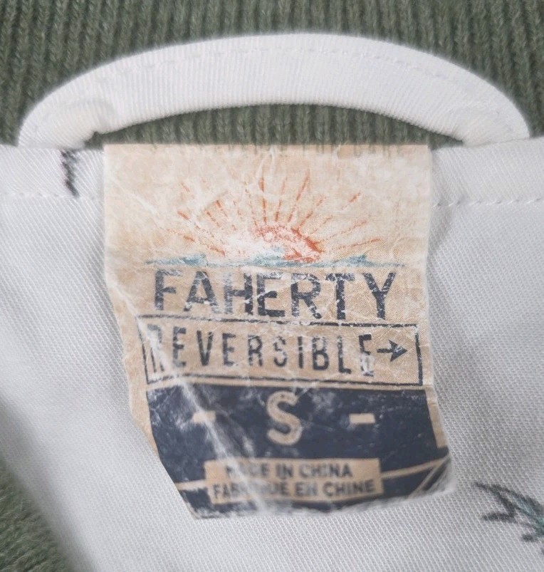 Faherty Reversible Aloha Bomber Jacket  Women’s S… - image 5