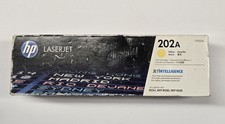 HP LaserJet 202A Yellow Toner Cartridge CF502A New Sealed