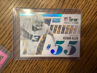 2022 Panini Score Keenan Allen Top 100 Players of 2021