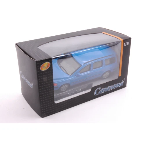 VOLVO V70 2008 BLUE 1:43 Cararama Auto Stradali Modellino Nuovo - Immagine 3 di 3