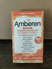 Amberen Menopause Relief Capsules 60-Count Exp 04/2026