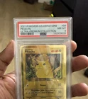 2021 Pokemon Celebrations Ultra-Premium Pikachu Metal Card #58 PSA 8