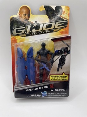 GI Joe Retaliation Snake Eyes OVP Hasbro 2011 Zip Line Figure | Top Zustand