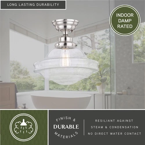 Vaxcel Lighting C0177 Huntley 1 Light 12"W Semi-Flush Ceiling - Bronze - Picture 9 of 12