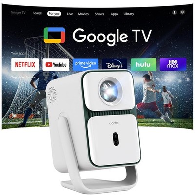 【Google TV 14/Voice Control】 Wanbo T2 Ultra 2026 Smart Projector with WiFi an...