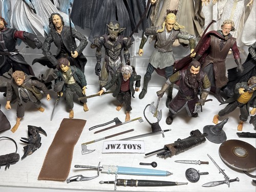 Toybiz Lord Of The Rings Action Figures Bundle Figures x15 & Accessories - 521 - Picture 11 of 19