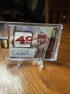2019 Panini Unparalleled - Rookie Jersey Autographs Deebo Samuel #322 AU MEM RC