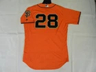 Authentic Buster Posey San Francisco Giants Flex Base ORANGE Alternate Jersey 48